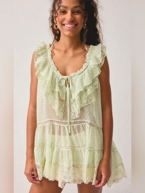 chinese dress ladies Luxie Lace Knit Mini Dress / Ivory | Meshki main image 1